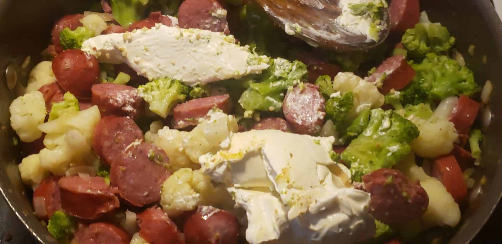 Low Carb Cheesy Sausage Broccoli And Cauliflower Casserole Jennifer