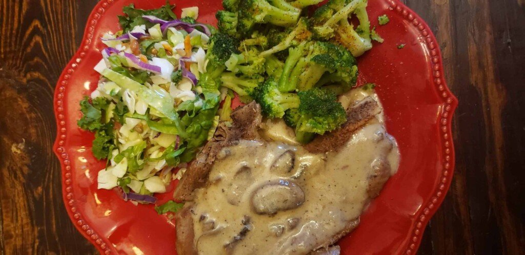 Instant Pot Pork Chops with a Mushroom Cream Sauce