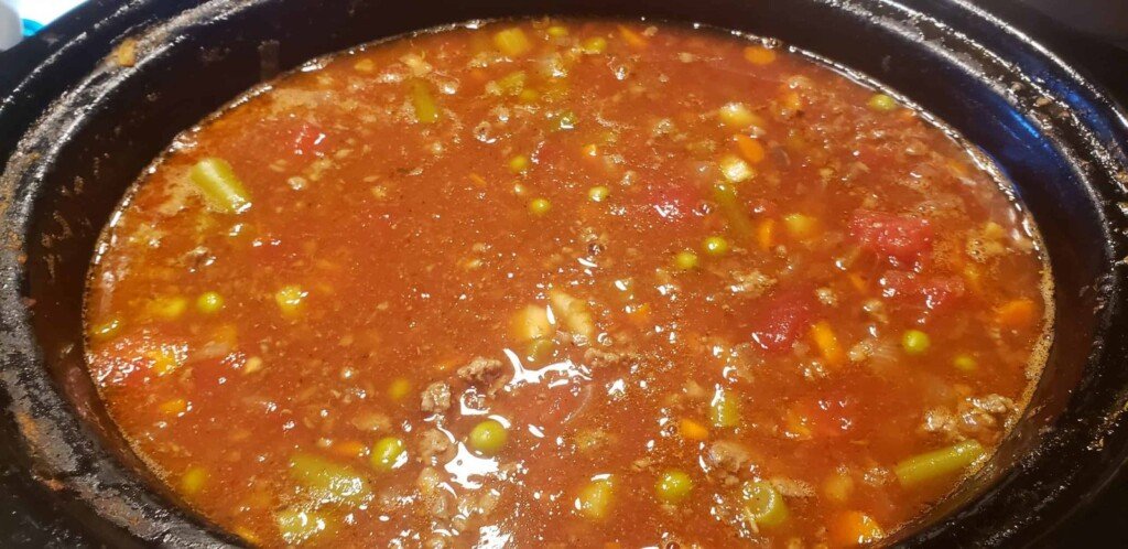 Low Carb Crockpot Hamburger Soup