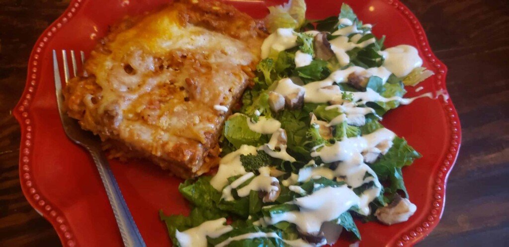 Low Carb Creamy Spaghetti Bake