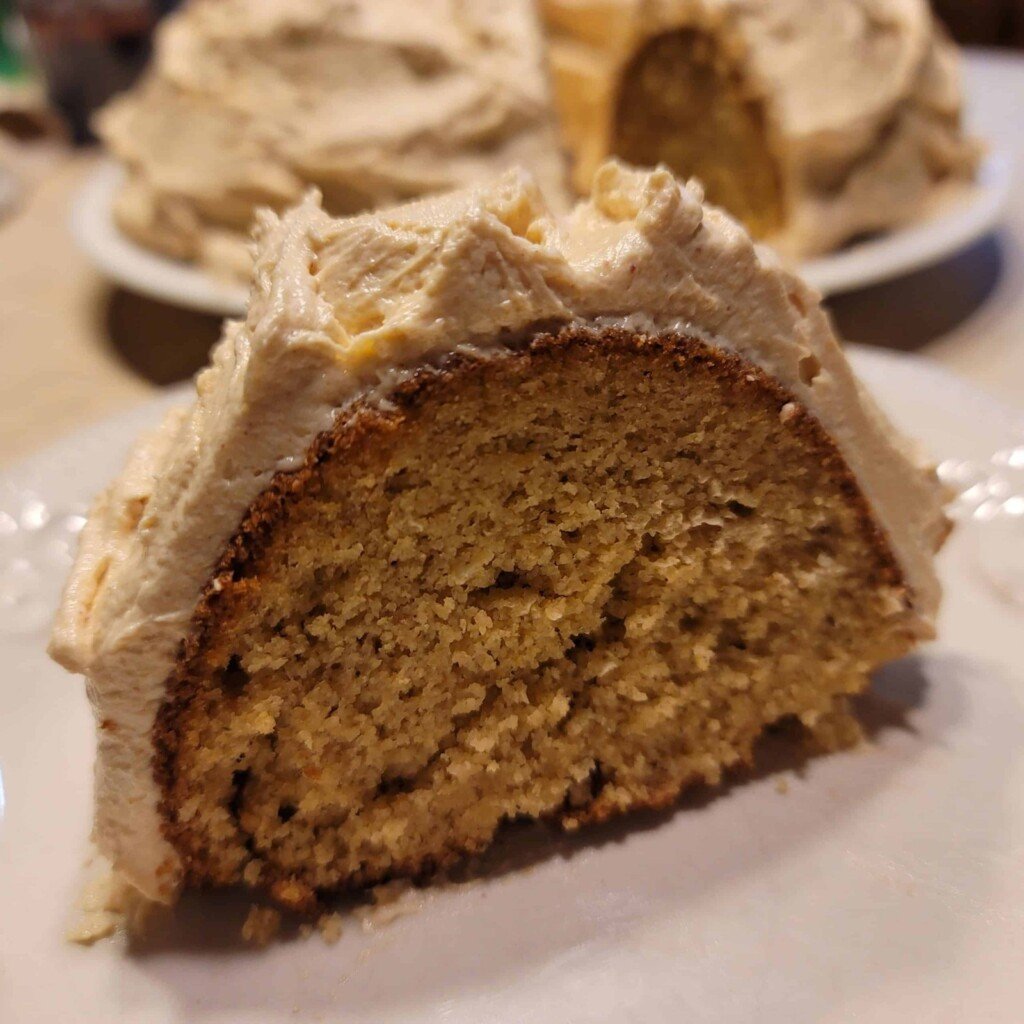 Low Carb Peanut Butter Cake with Peanut Butter Frosting