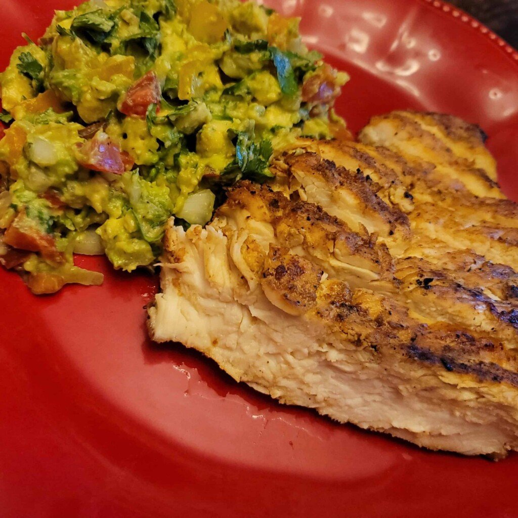 Grilled Chipotle Chicken with Avocado Salad