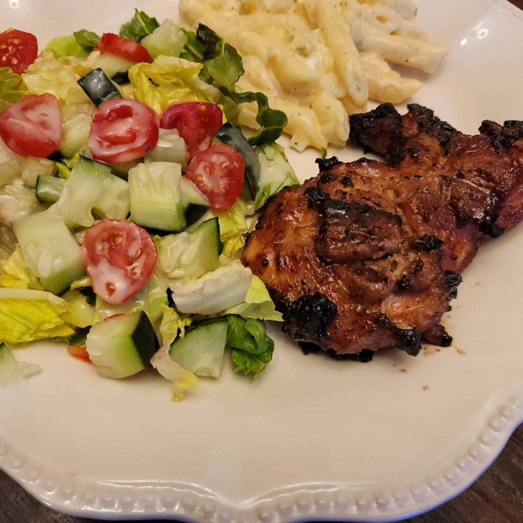 Low Carb Brown Sugar, Dijon Pork Chops