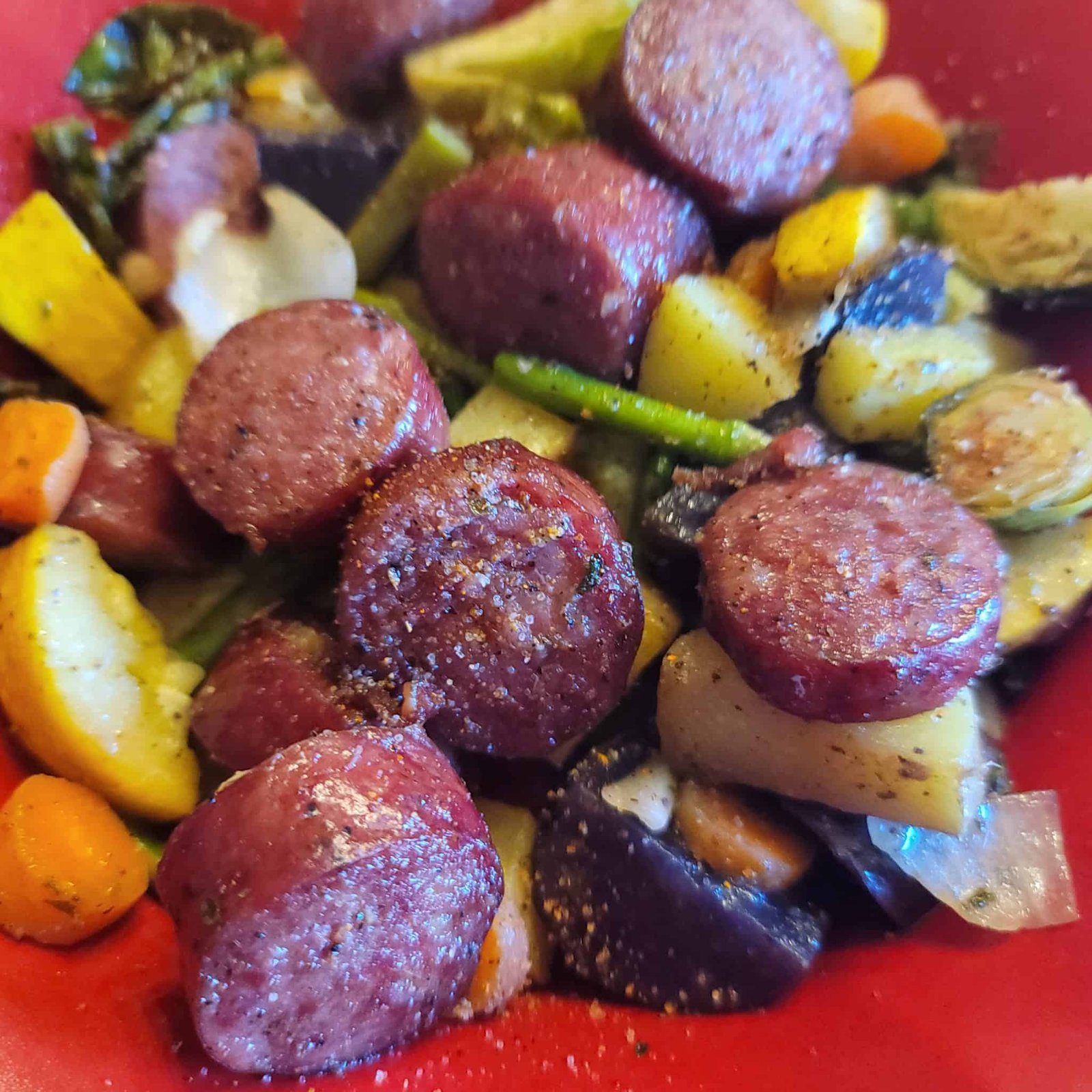 Kielbasa and Veggie Sheet Pan Dinner Jennifer Overstreet