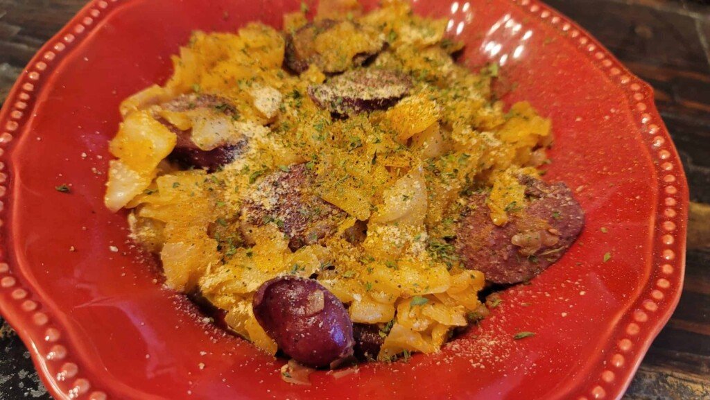Kielbasa and Cabbage Skillet