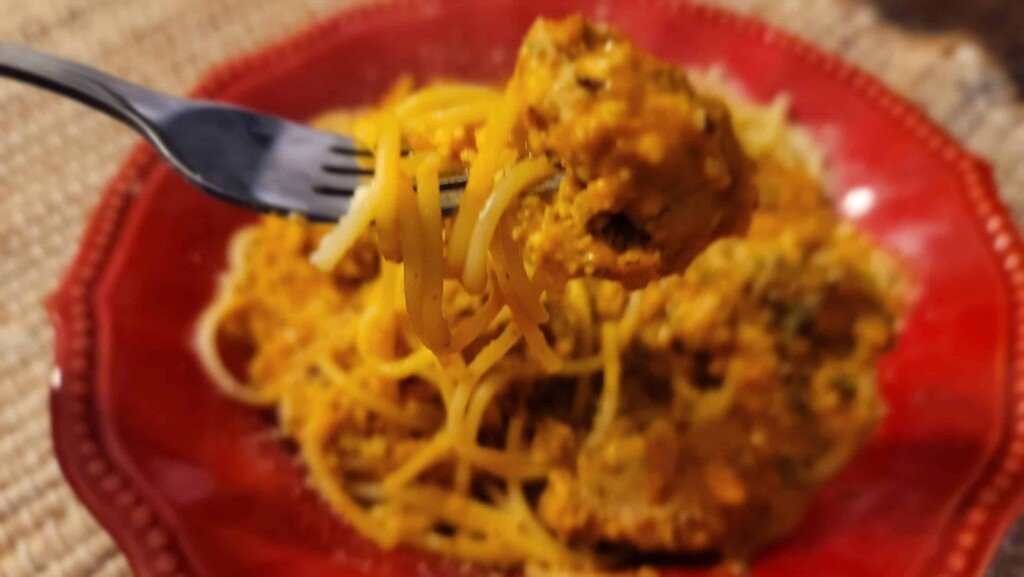 Pumpkin Meatballs with a Pumpkin Sauce
