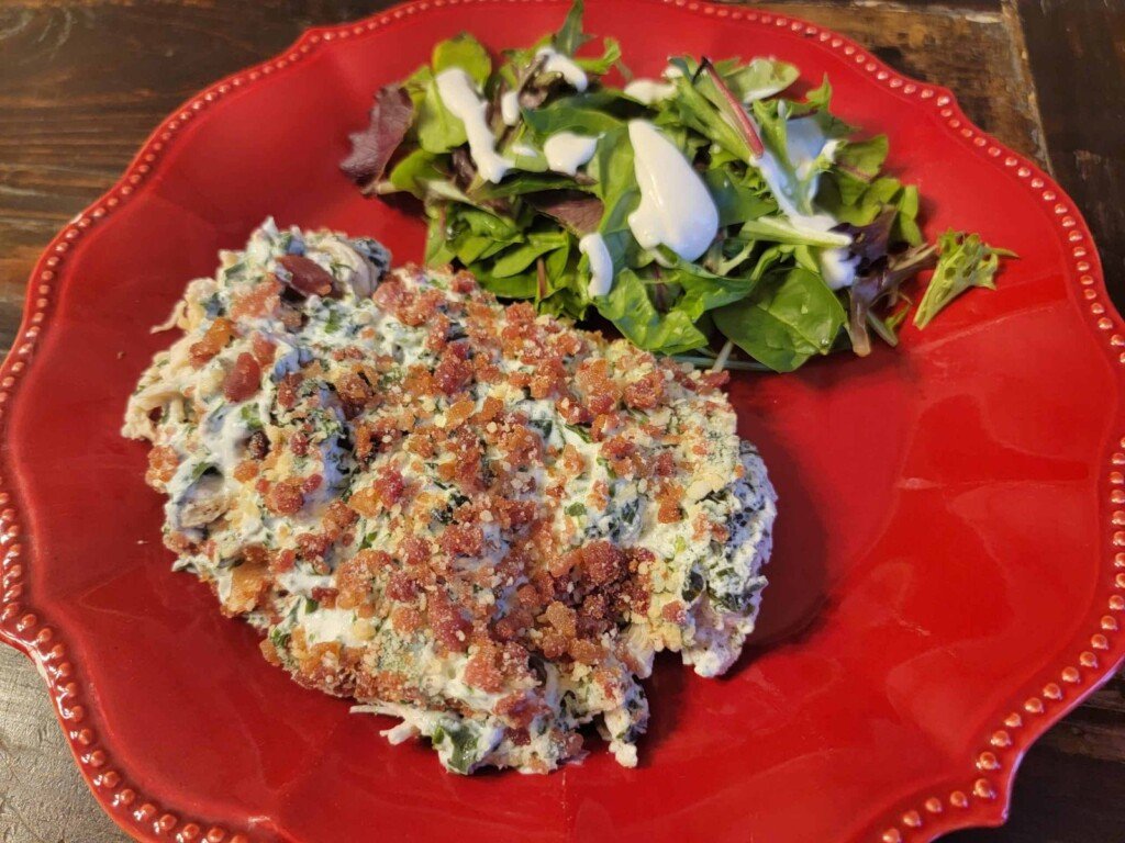 Amazing and Easy Chicken Bacon Ranch Casserole- Low Carb & Trim Healthy Mama S