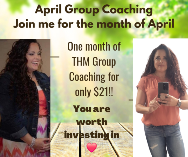 April - One Month Trim Healthy Mama Group Coaching