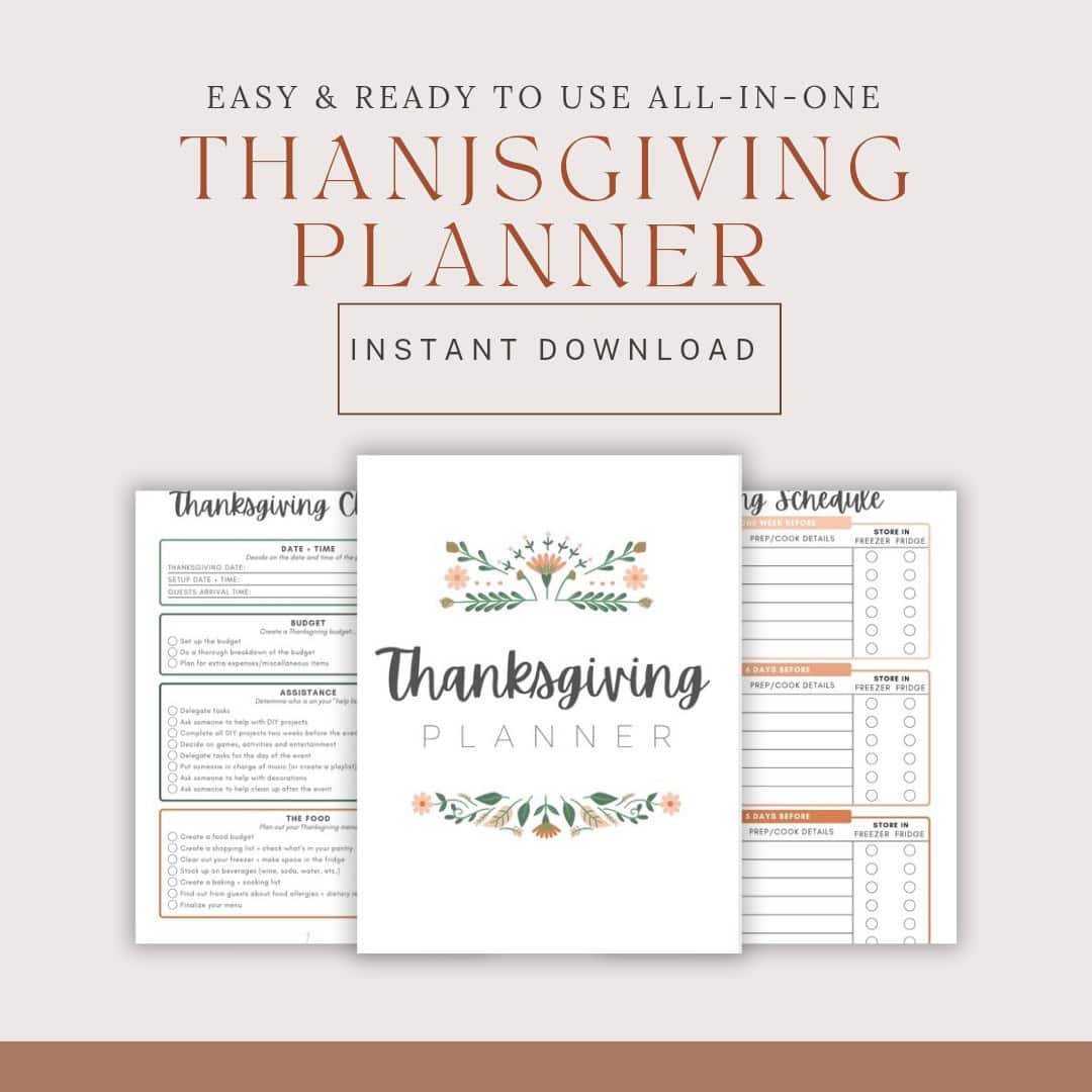 The Ultimate Thanksgiving Planner- Host Your Best Thanksgiving Yet!