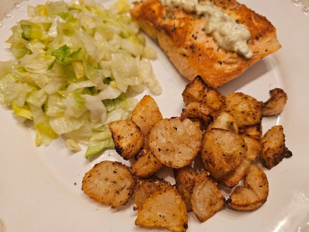 Crispy Air Fried Canned Potatoes! Easy Side Dish!