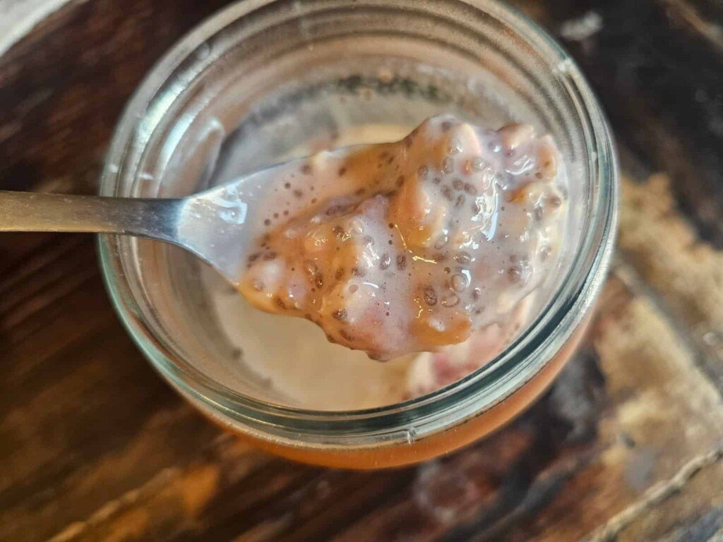 Strawberries and Cream High Protein Overnight Oats
