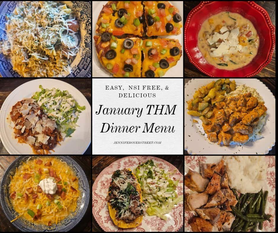 New January Trim Healthy Mama Menu