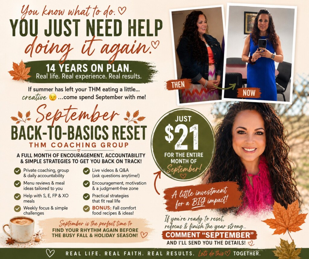 Trim Healthy Mama Monthly Group Coaching