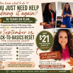Monthly Trim Healthy Mama Group Coaching