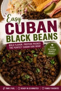 Cuban black beans with orange zest and cilantro