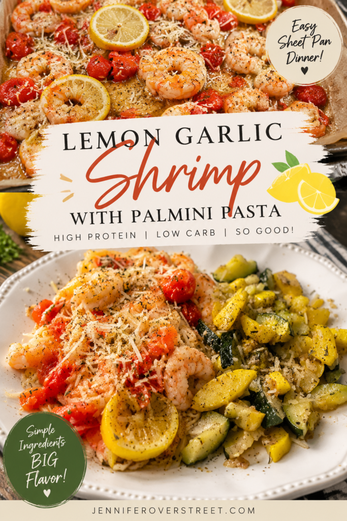 Lemon Garlic Shrimp Scampi Sheet Pan Dinner