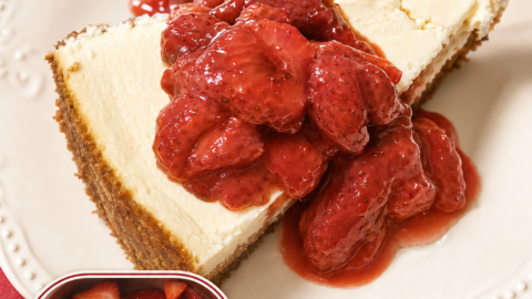 Pinterest pin for Roasted Strawberries, Sugar Free and THM Fuel Pull