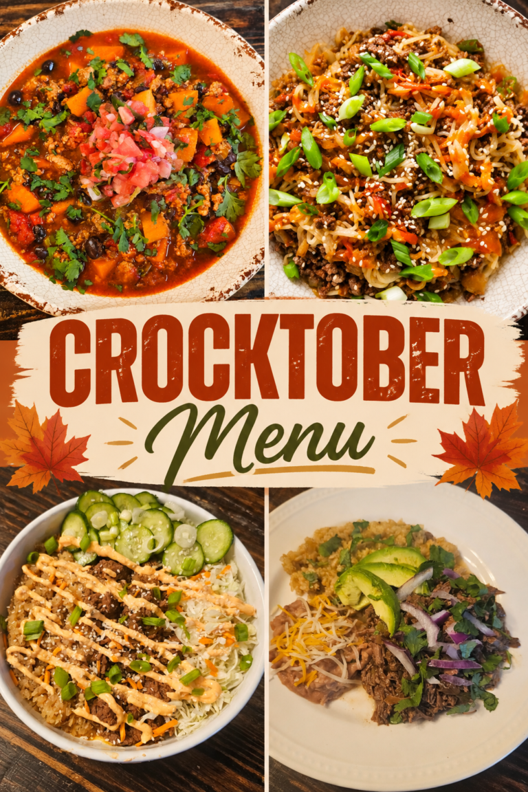 Trim Healthy Mama Crocktober Menu 2026 Trim Healthy Mama monthly dinner menu