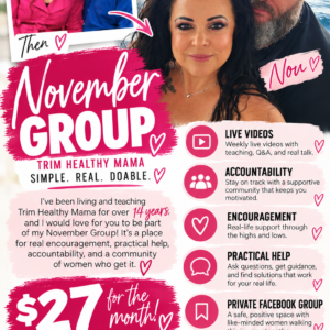 My October Trim Healthy Mama Group Coaching
