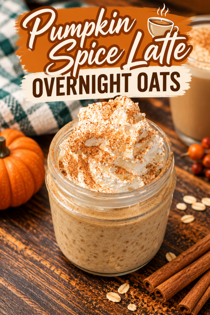 High Protein Pumpkin Spice Latte Overnight Oats
