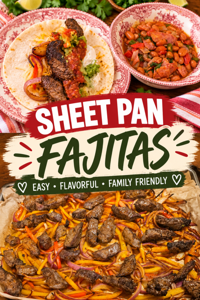Sheet Pan Sirloin Fajitas